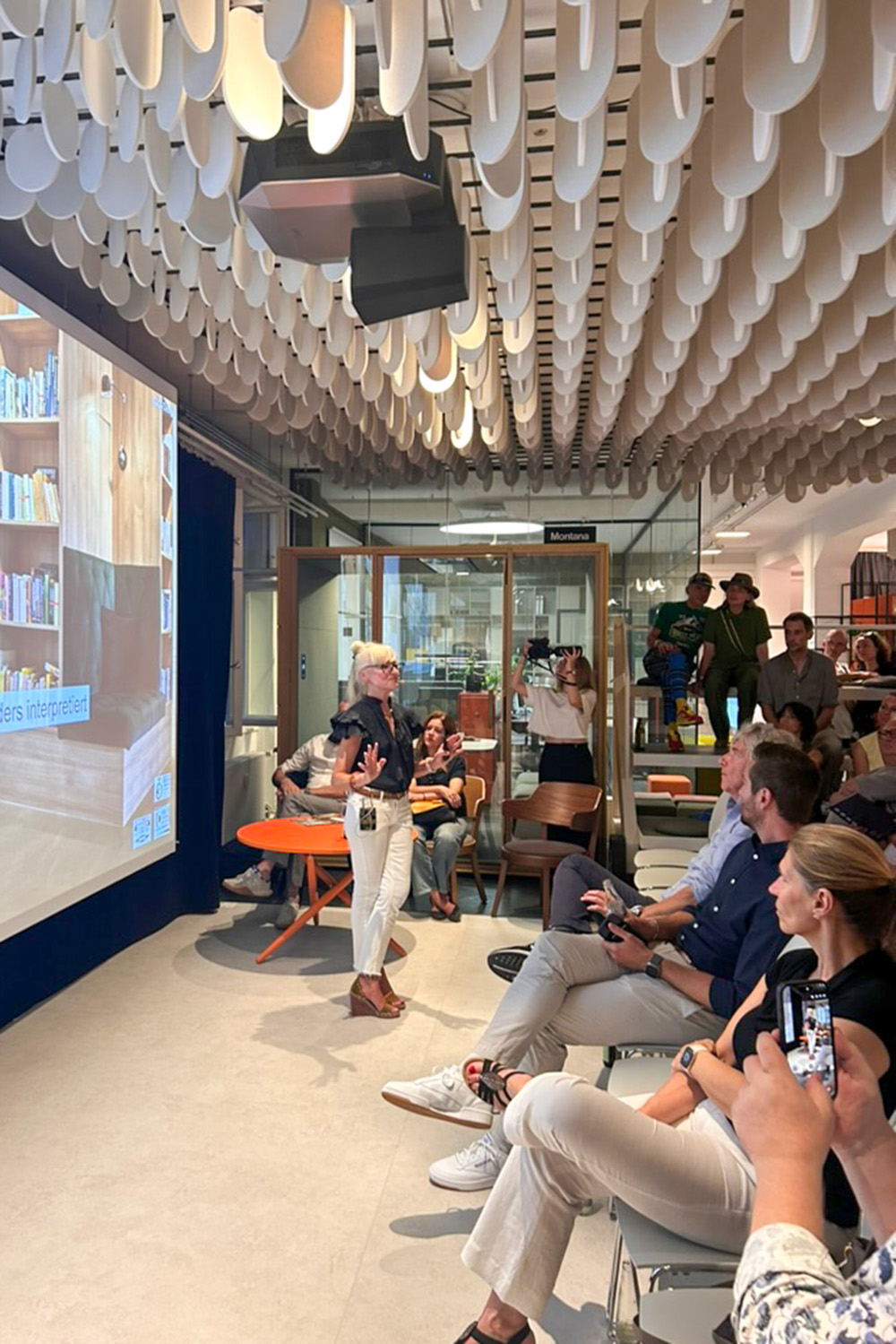 Corinna Kretschmar-Joehnk speaking about empathic hospitality design.
